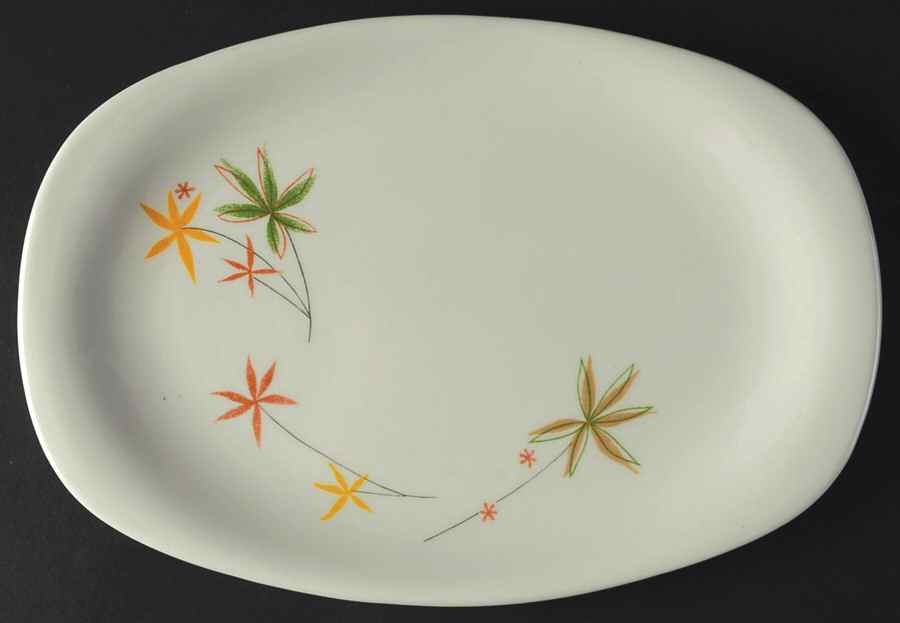 Spring Flowers 11" Oval Serving Platter by Iroquois-1
