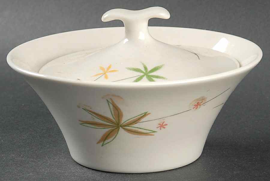 Spring Flowers Sugar Bowl & Lid by Iroquois-1