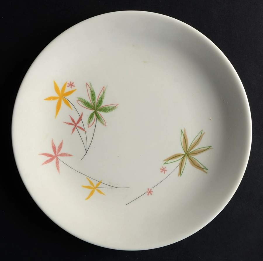 Spring Flowers Salad Plate by Iroquois-1