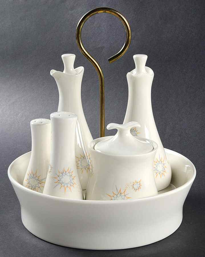 Stellar (9 Piece) Condiment Set (Sap, 2 Crue, Mus & Stand) by Iroquois-1