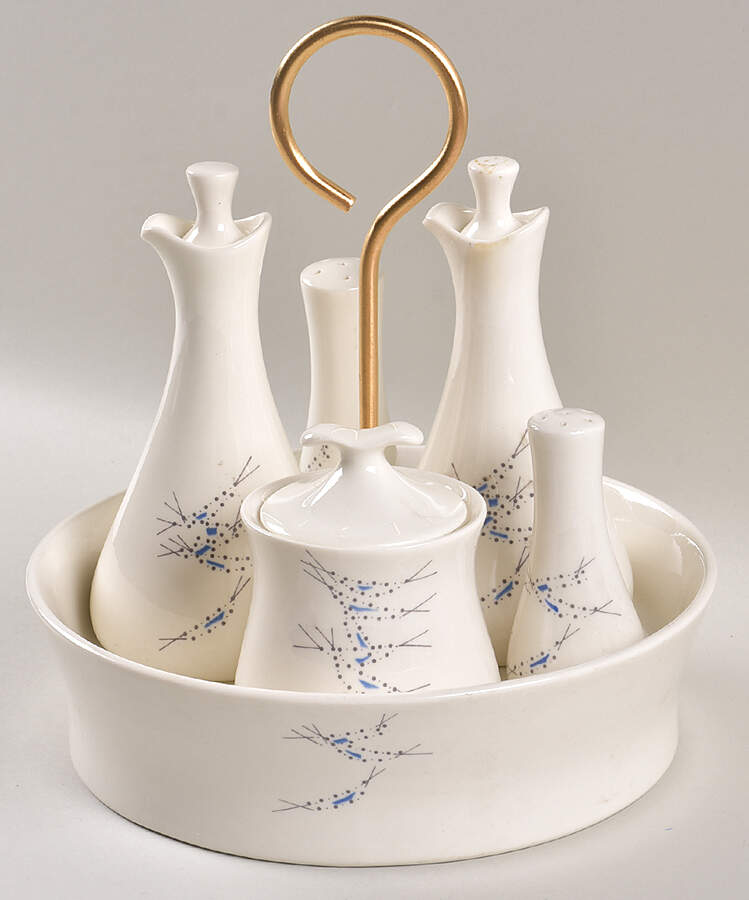 Vision (9 Piece) Condiment Set (Sap, 2 Crue, Mus & Stand) by Iroquois-1