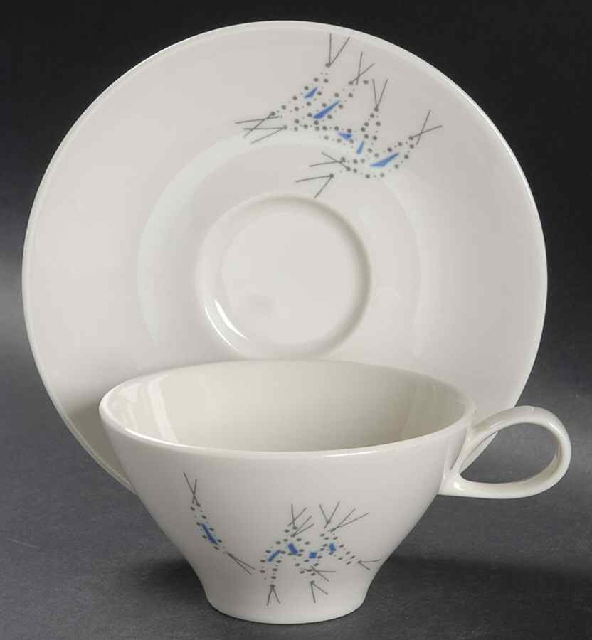 Vision Flat Cup & Saucer Set by Iroquois-1
