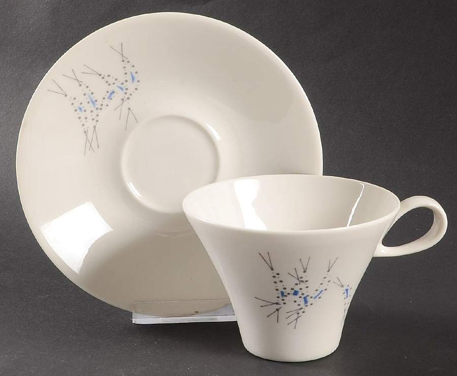 Vision Flat Cup & Saucer Set by Iroquois-1