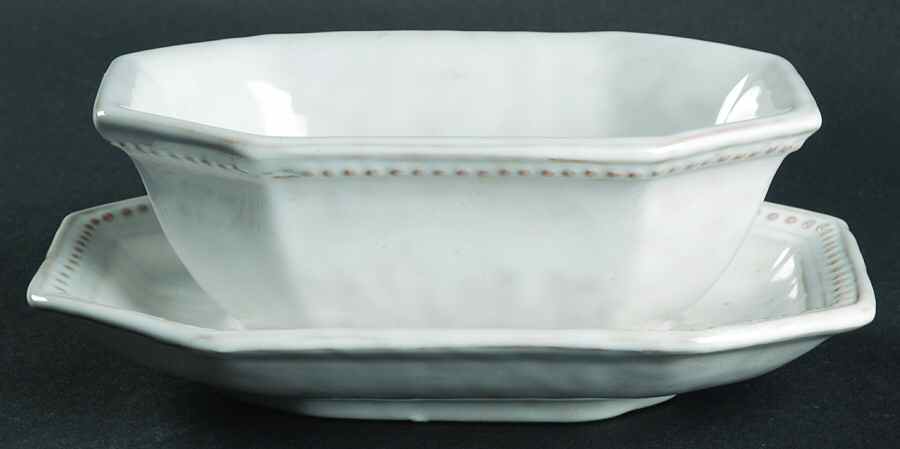 ITY16 Gravy Boat with Attached Underplate by Italy-1