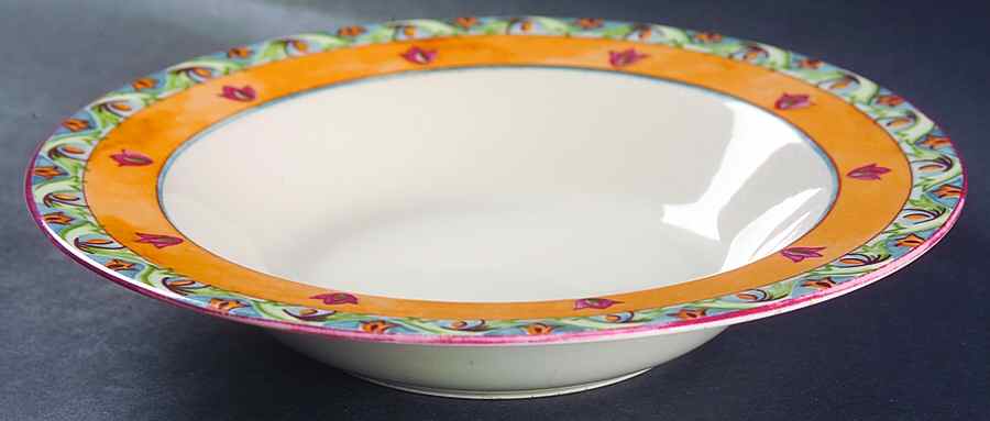 Acanthus Large Rim Soup Bowl by Interiors (PTS)-1