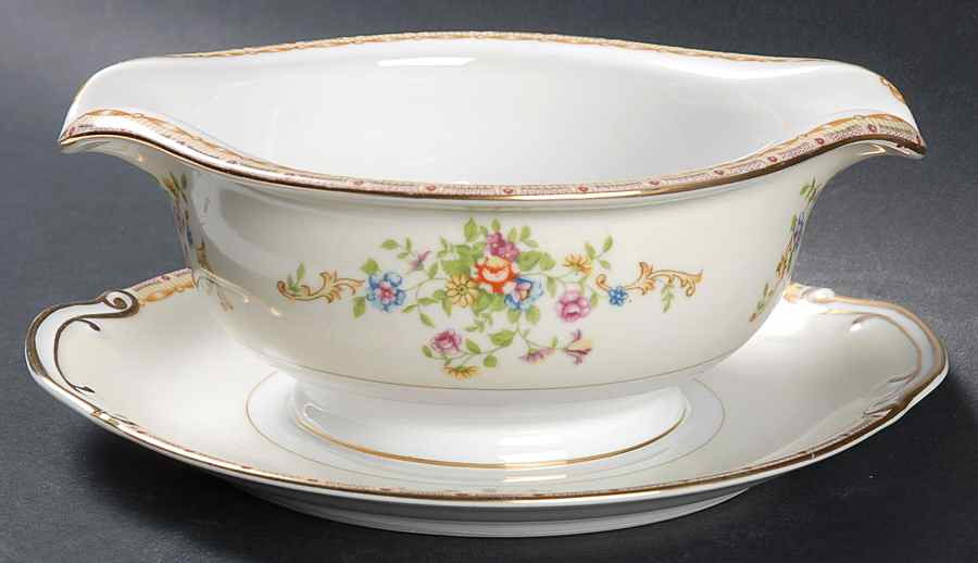 IMP30 Gravy Boat with Attached Underplate by Imperial (Japan)-1