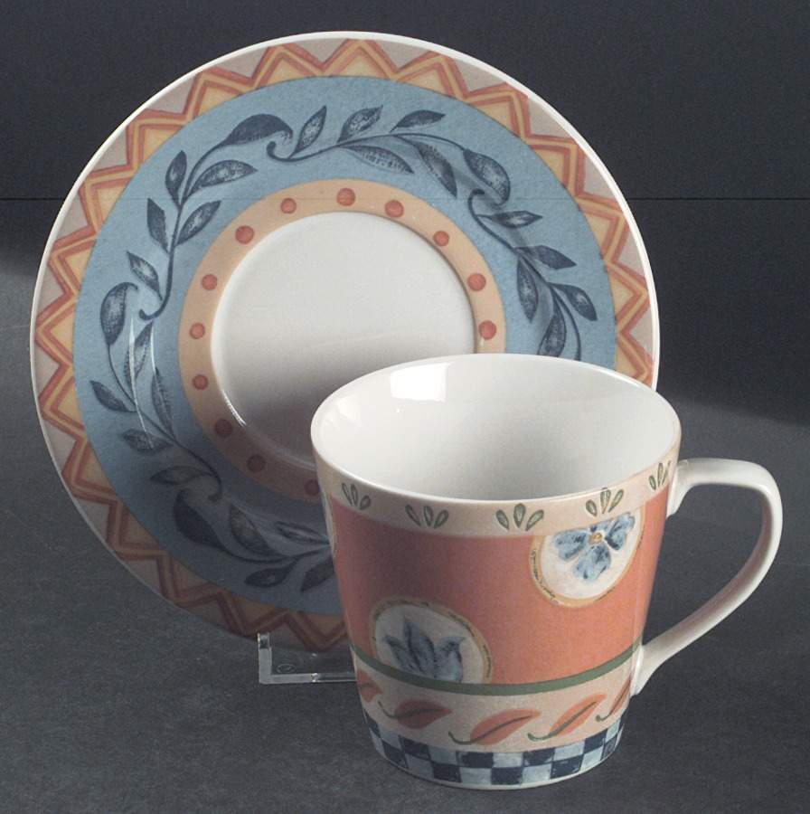 Sanibel Flat Cup & Saucer Set by Interiors (PTS)-1