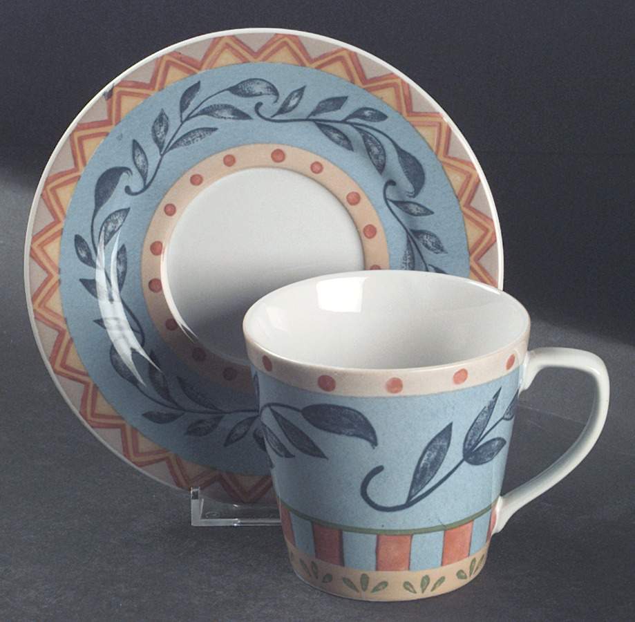 Sanibel Flat Cup & Saucer Set by Interiors (PTS)-1