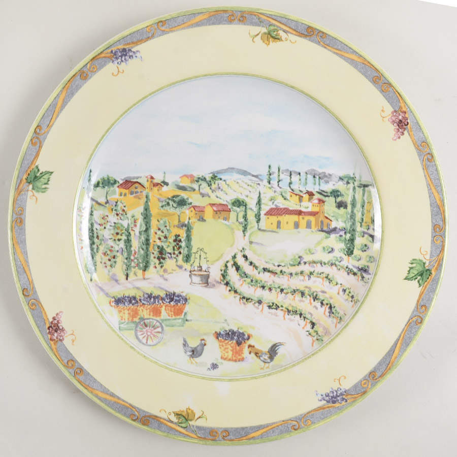 Tuscan Country 12" Chop Plate (Round Platter) by Interiors (PTS)-1