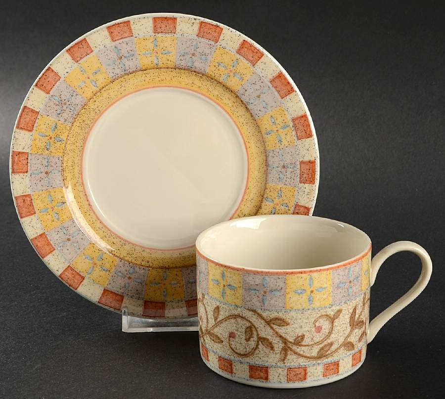 Barcelona Flat Cup & Saucer Set by Interiors (PTS)-1