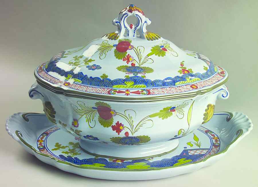Garofano Imola Tureen & Lid w/Underplate by Imolarte (Imola)-1