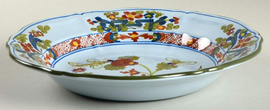 Garofano Imola Large Rim Soup Bowl by Imolarte (Imola)-1
