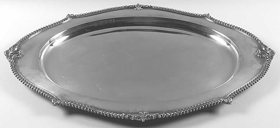 St James (Silverplate Hollowware) Large Plated Meat Platter No Well by International Silver-1