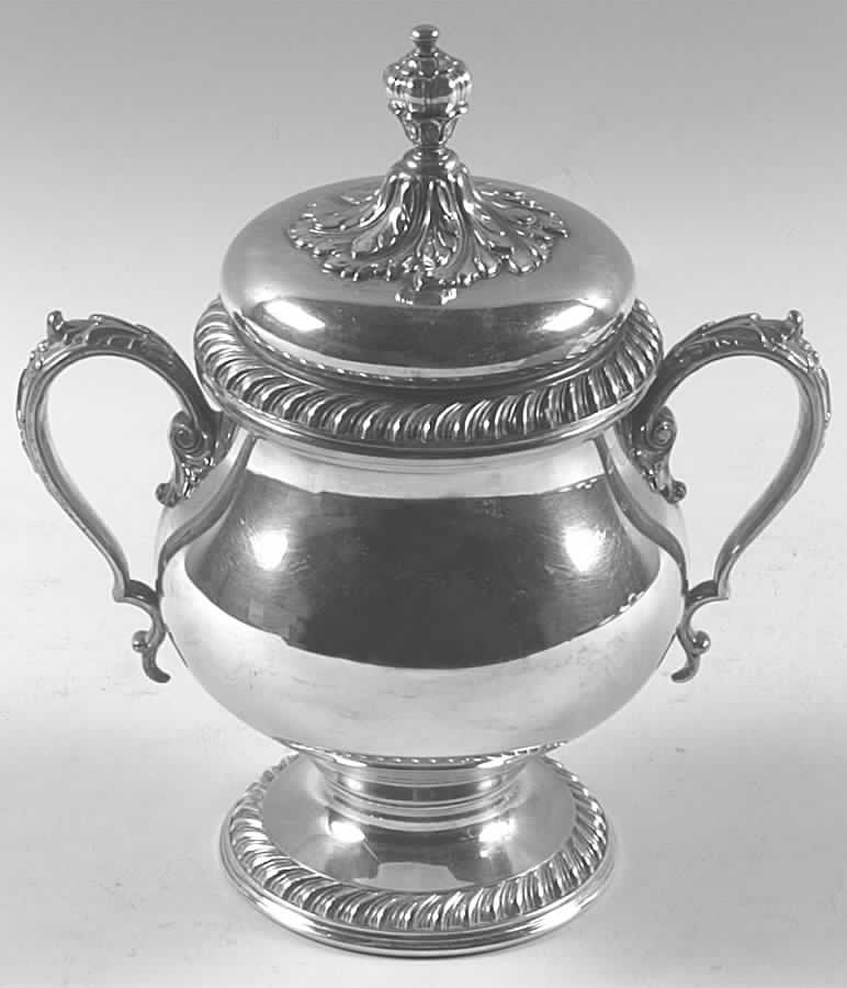 St James (Silverplate Hollowware) Sugar Bowl & Lid by International Silver-1