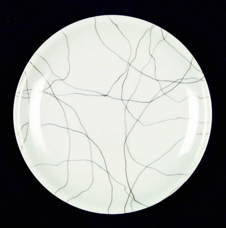 Carrara Modern White Gold Bread & Butter Plate by Iroquois-1
