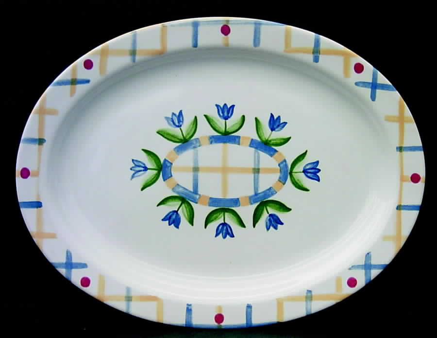 Ariel 14" Oval Serving Platter by International-1
