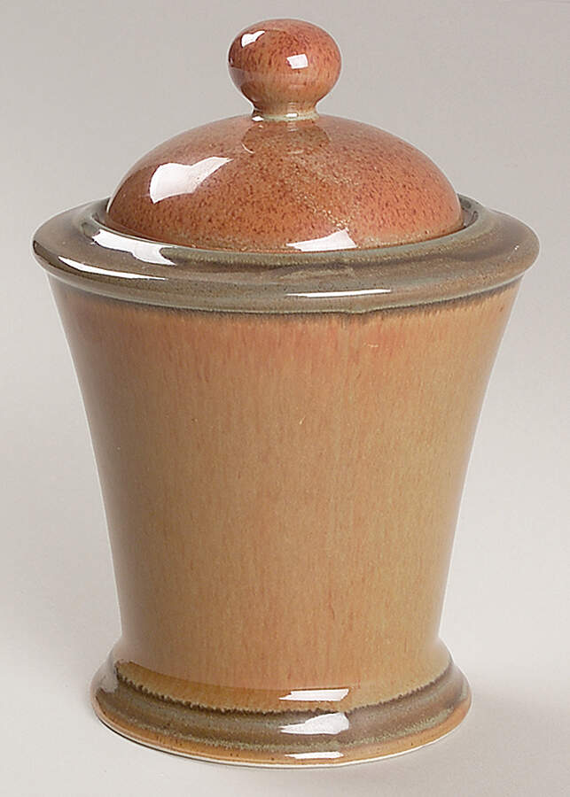 Prairie Adobe Red (Indonesia) Sugar Bowl & Lid by Interiors (PTS)-1