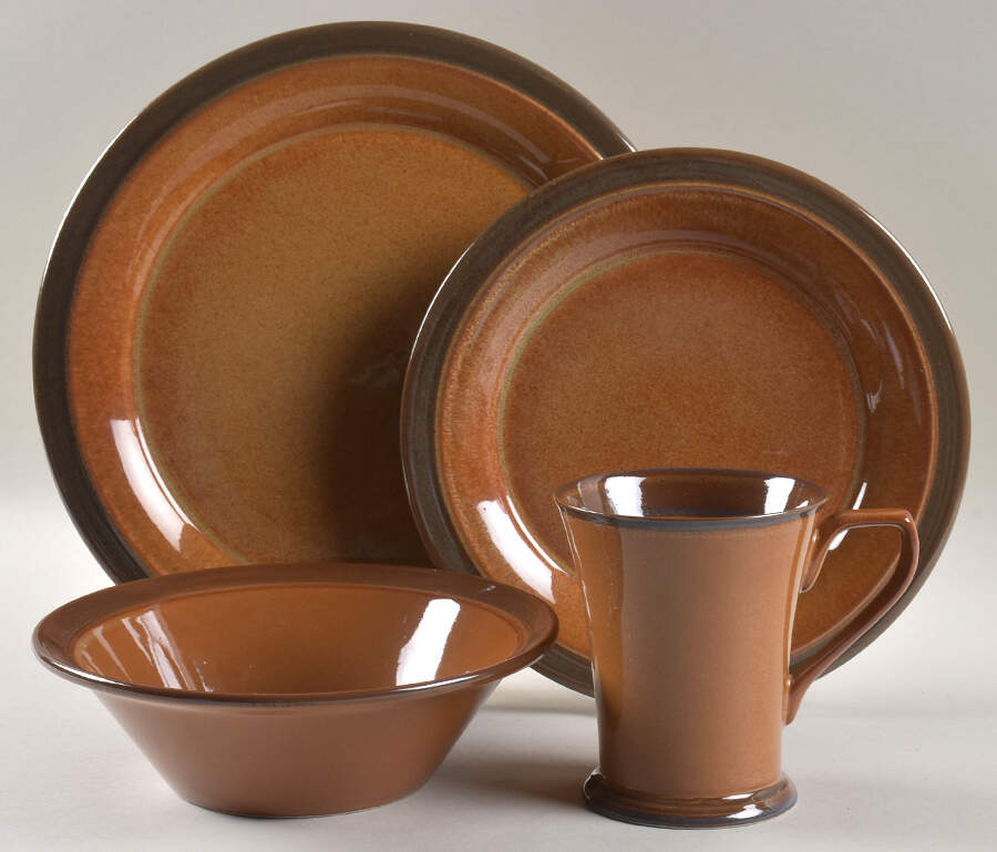 Prairie Adobe Red (Indonesia) 4 Piece Place Setting by Interiors (PTS)-1