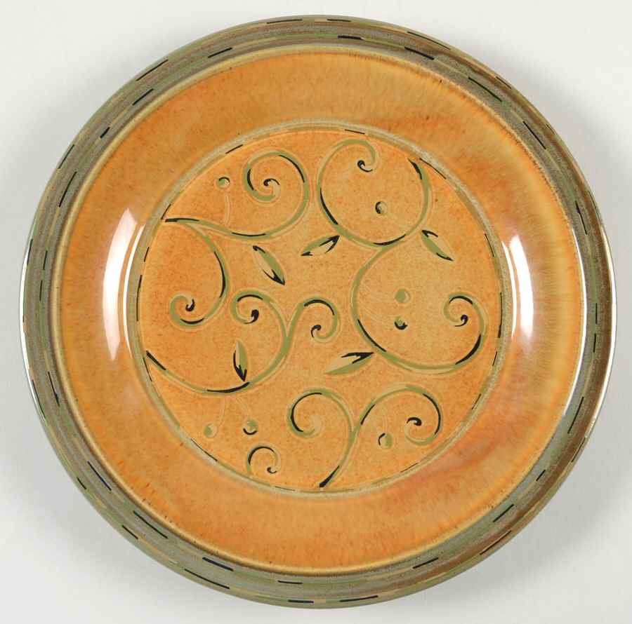 Prairie Adobe Red (Indonesia) Accent Salad Plate by Interiors (PTS)-1
