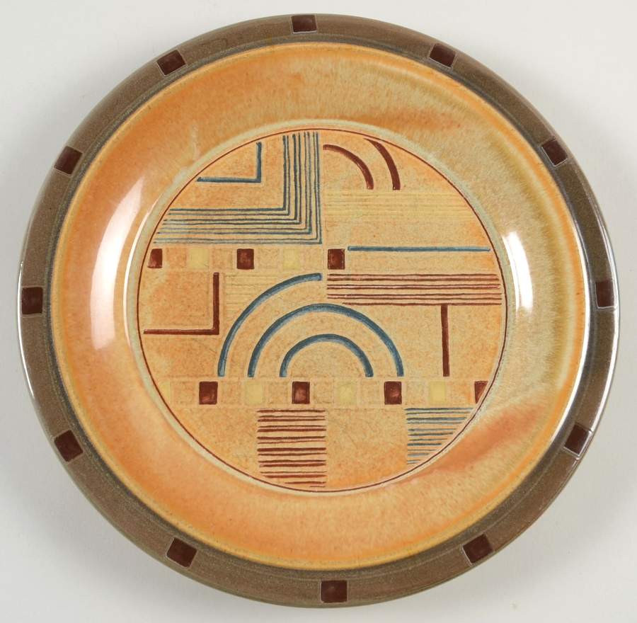 Prairie Adobe Red (Indonesia) Accent Salad Plate by Interiors (PTS)-1