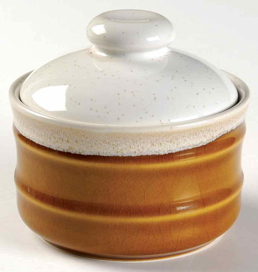 Stone Glaze Sugar Bowl & Lid by Imperial (Japan)-1