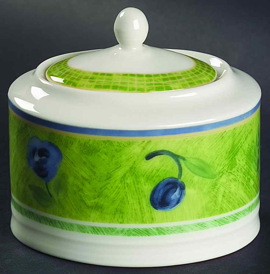 Cote D Azur Sugar Bowl & Lid by Interiors (PTS)-1