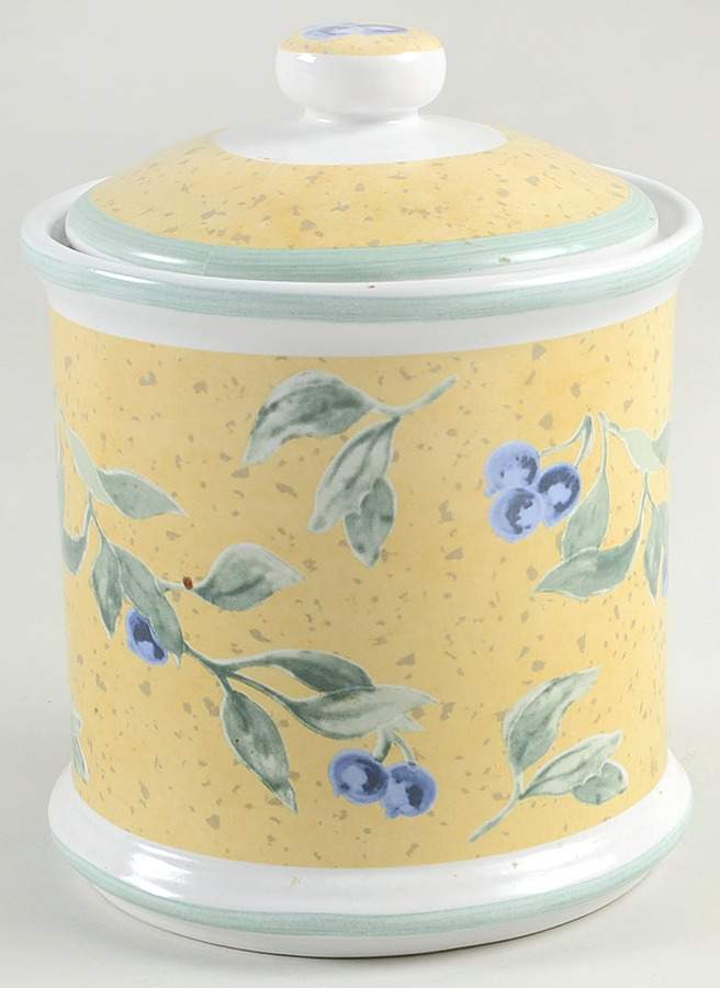 Blueberry Medium Canister & Lid by Interiors (PTS)-1