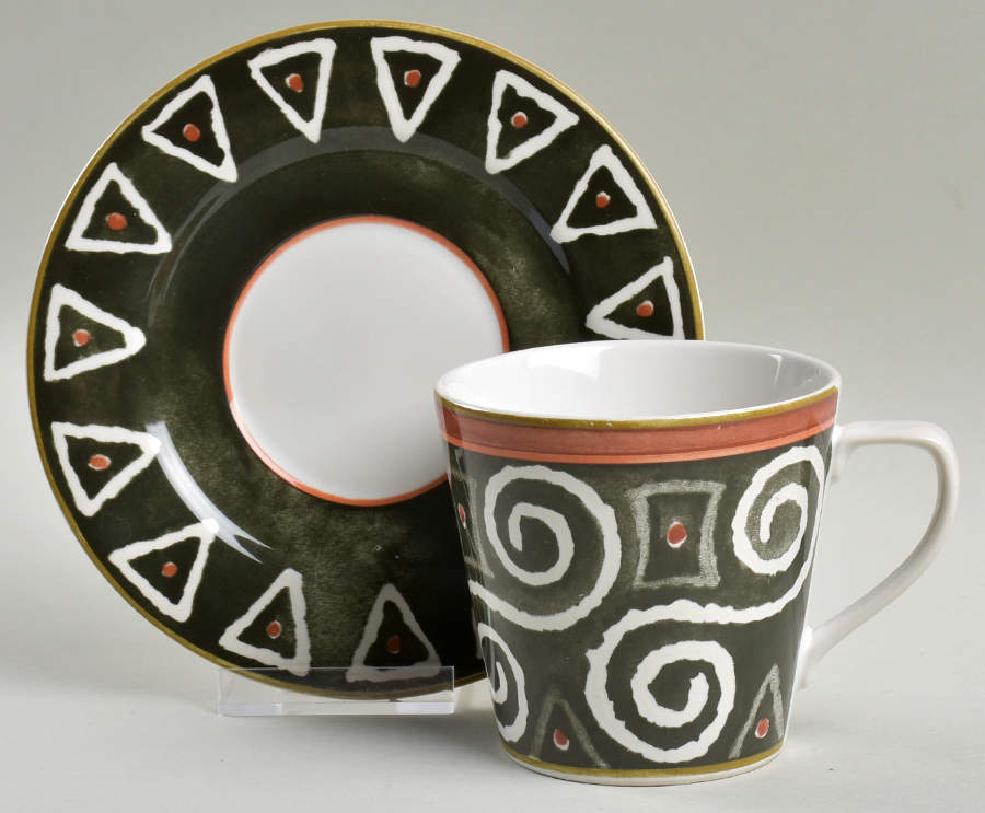 Phoenix Flat Cup & Saucer Set by Interiors (PTS)-1
