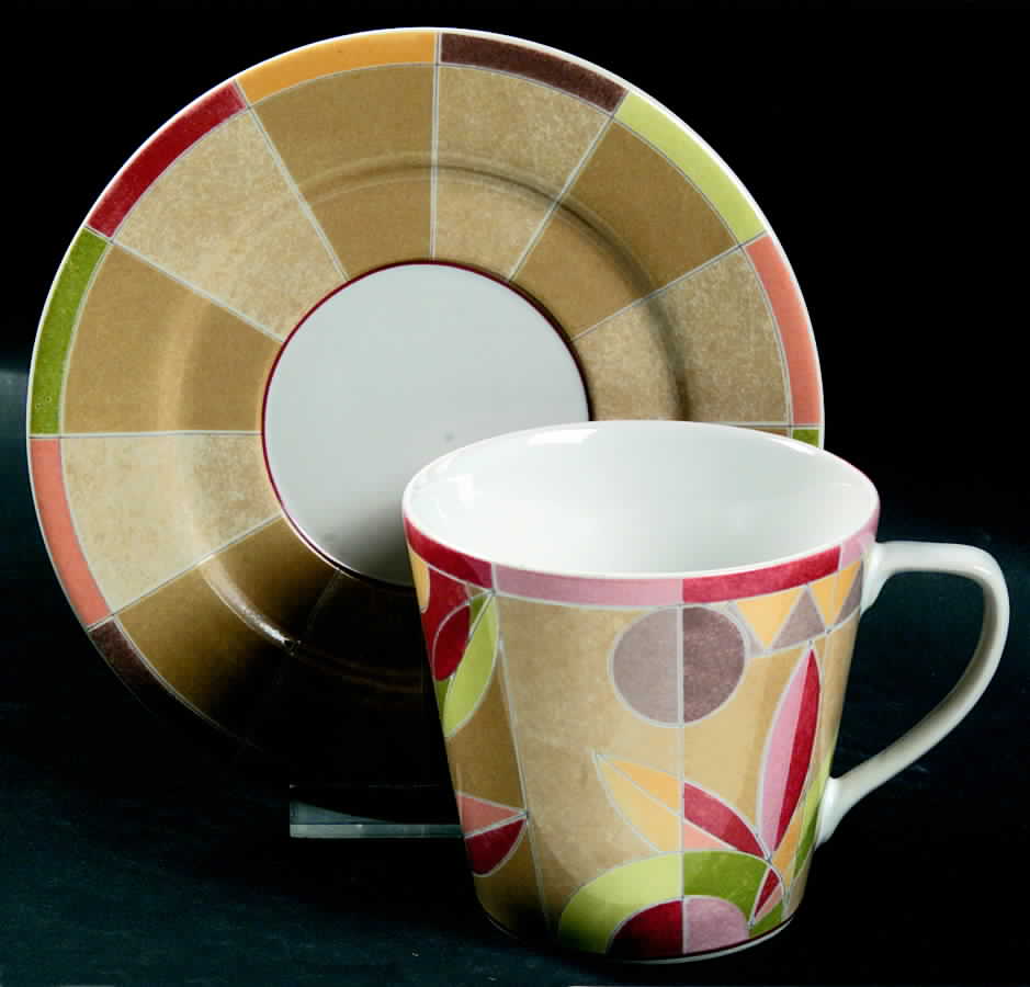 South Beach Flat Cup & Saucer Set by Interiors (PTS)-1