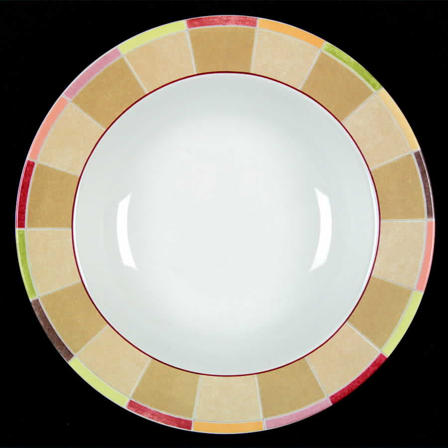 South Beach Large Rim Soup Bowl by Interiors (PTS)-1