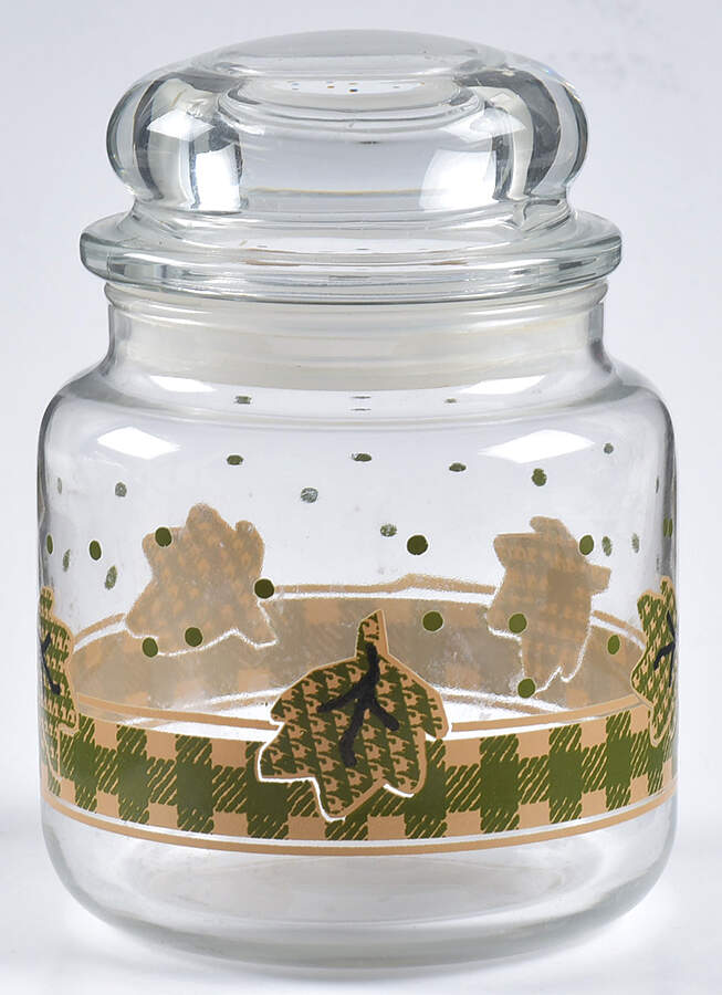 Rooster Morn Small Glassware Storage Jar & Lid by International-1