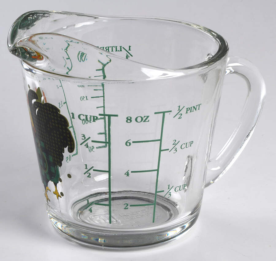 Rooster Morn Glassware Measuring Cup by International-1