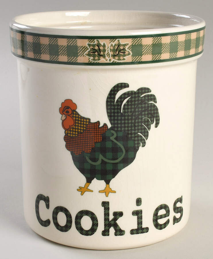 Rooster Morn Cookie Jar No Lid by International-1