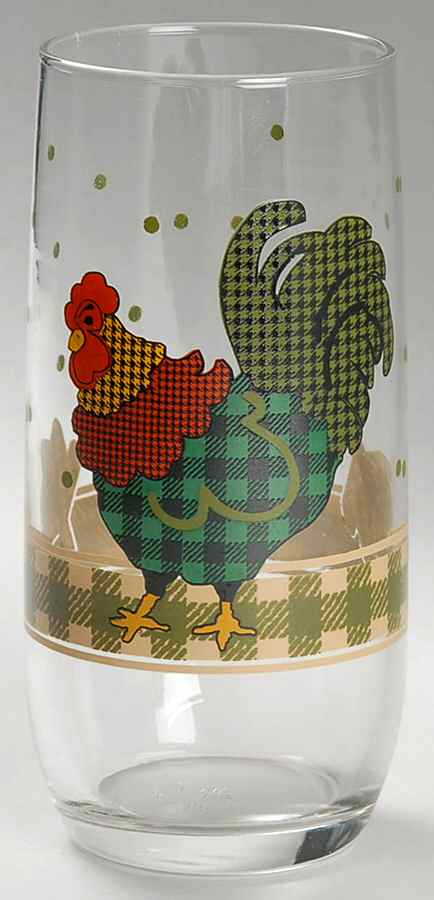 Rooster Morn 14 Oz Glassware Tumbler by International-1