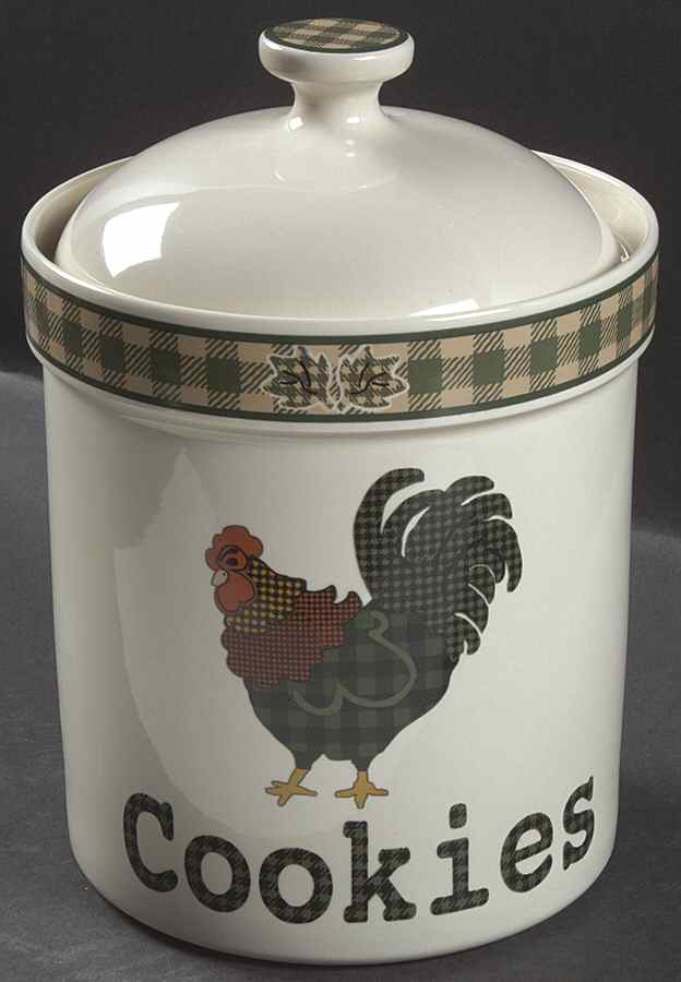 Rooster Morn Cookie Jar & Lid by International-1