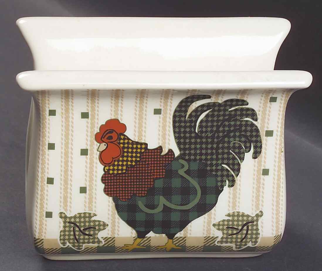 Rooster Morn Napkin Holder by International-1