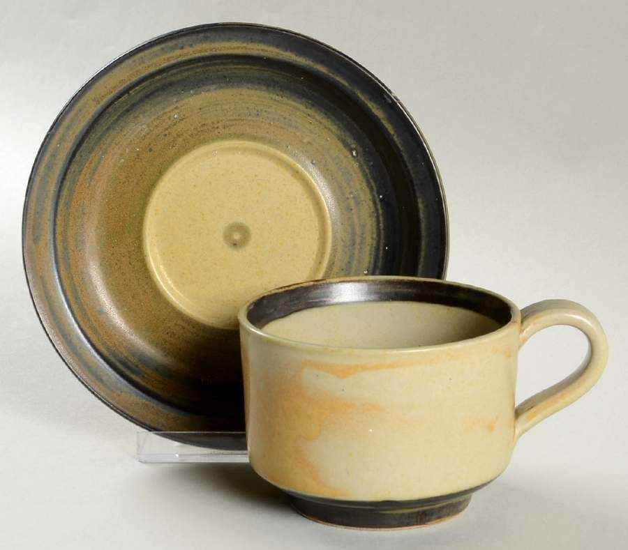 Blacksburg Flat Cup & Saucer Set by Iron Mountain-1