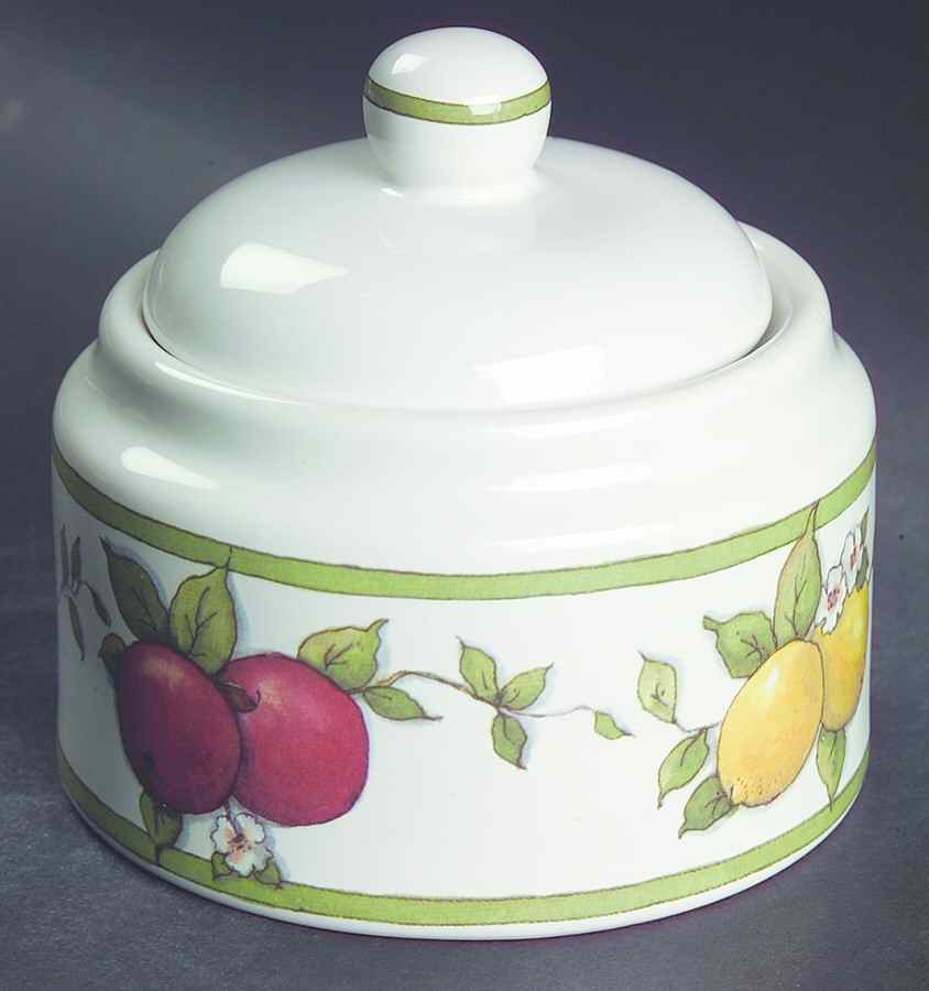 Annies Orchard Sugar Bowl & Lid by International-1