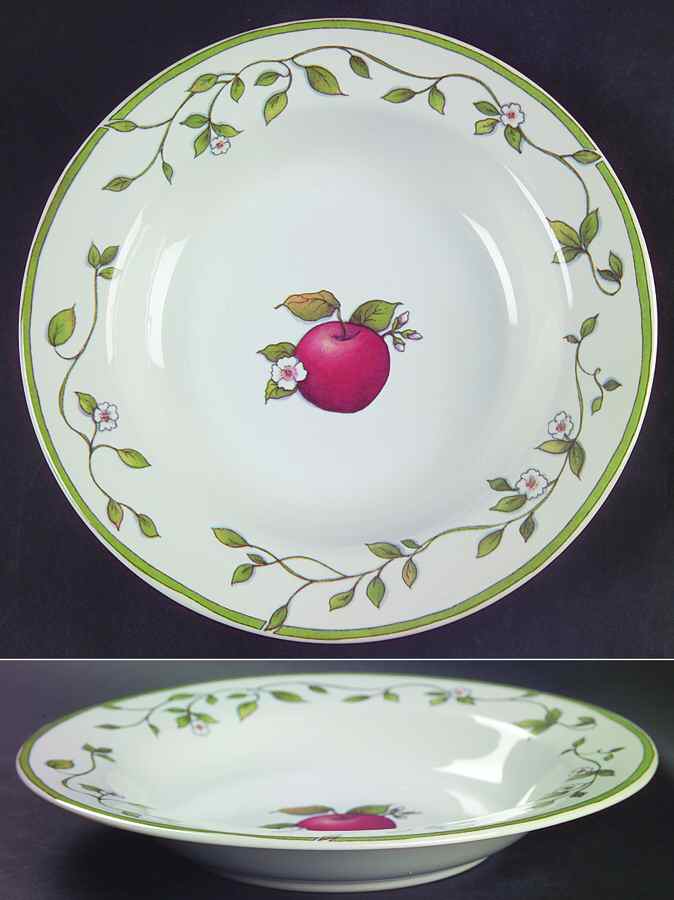 Annies Orchard Large Rim Soup Bowl by International-1