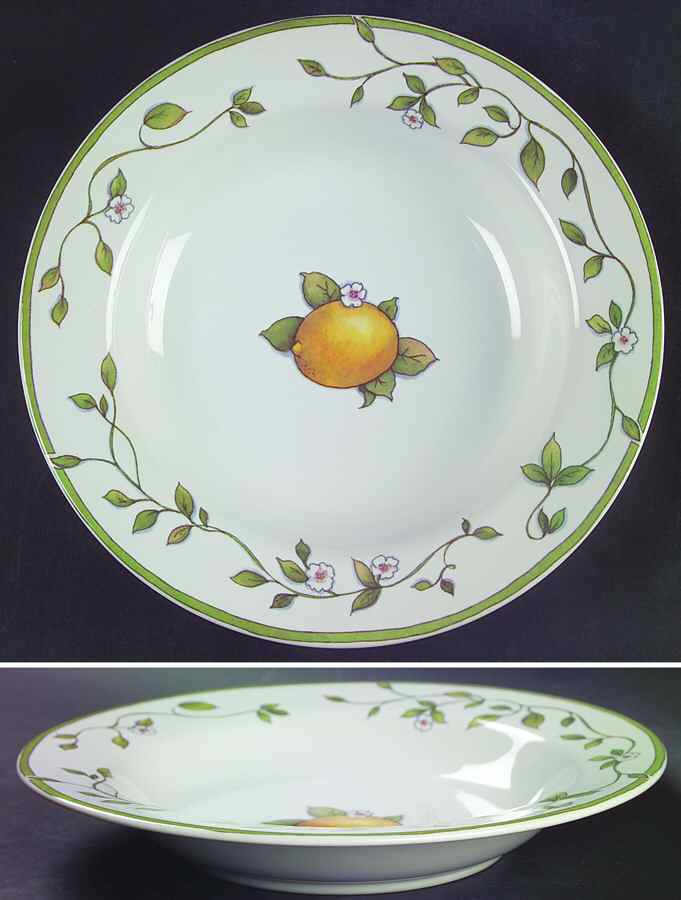 Annies Orchard Large Rim Soup Bowl by International-1