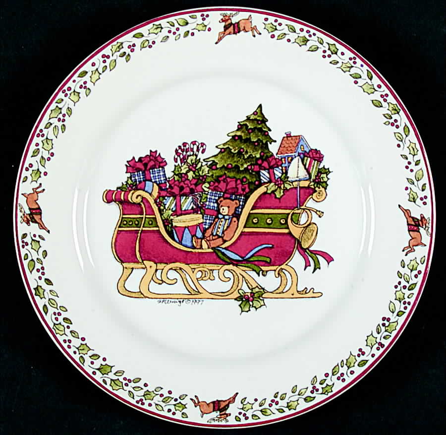 Over The Housetops Salad Plate by International-1