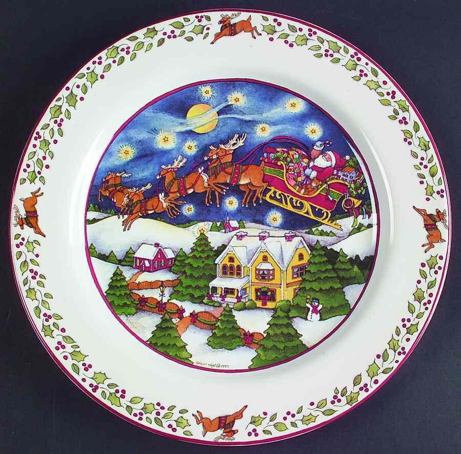 Over The Housetops Dinner Plate by International-1