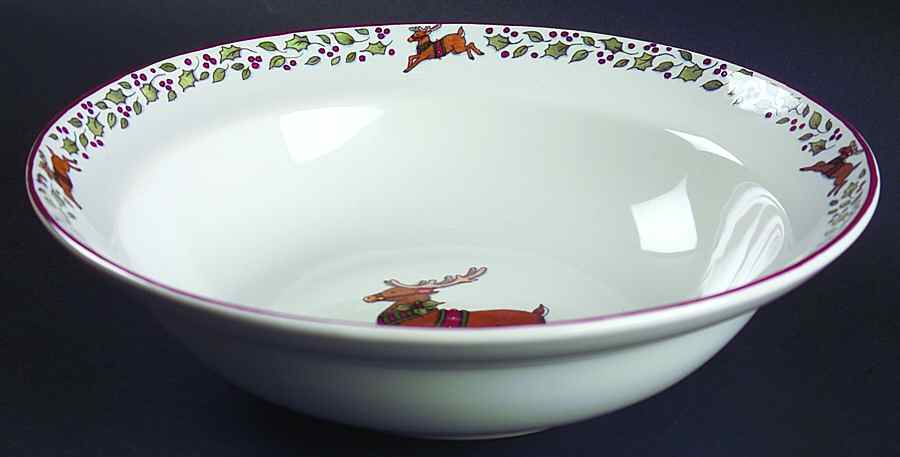 Over The Housetops 9" Round Vegetable Bowl by International-1