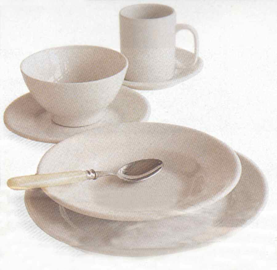 Tivoli Bianco (White) Dinner Plate by Satrunia Porcelain-1