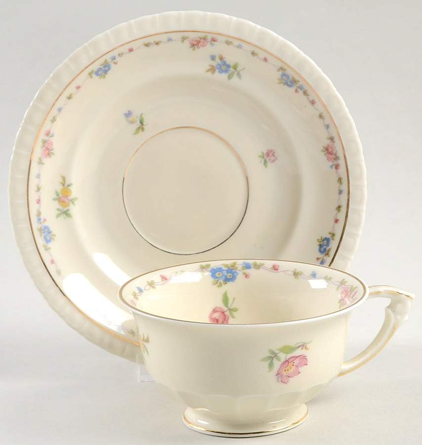IMB21 Footed Cup & Saucer Set by Imperial Bohemian-1