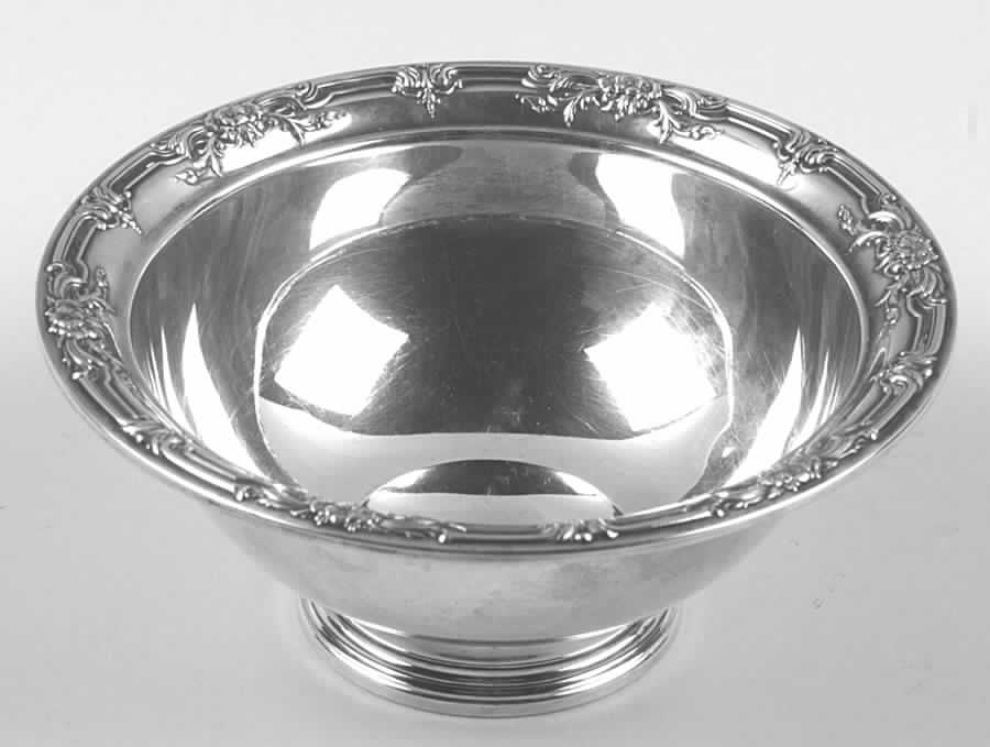 Wild Rose-New (Sterling, 1948, New, Hollowware) Mayonnaise Bowl by International Silver-1