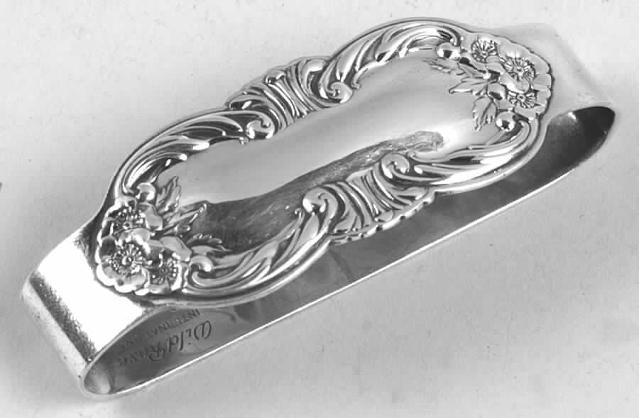 Wild Rose-New (Sterling, 1948, New, Hollowware) Sterling Napkin Ring by International Silver-1