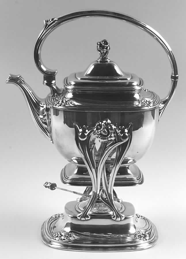 Daffodil (Silverplate, Hollowware) Kettle, Stand & Burner by International Silver-1