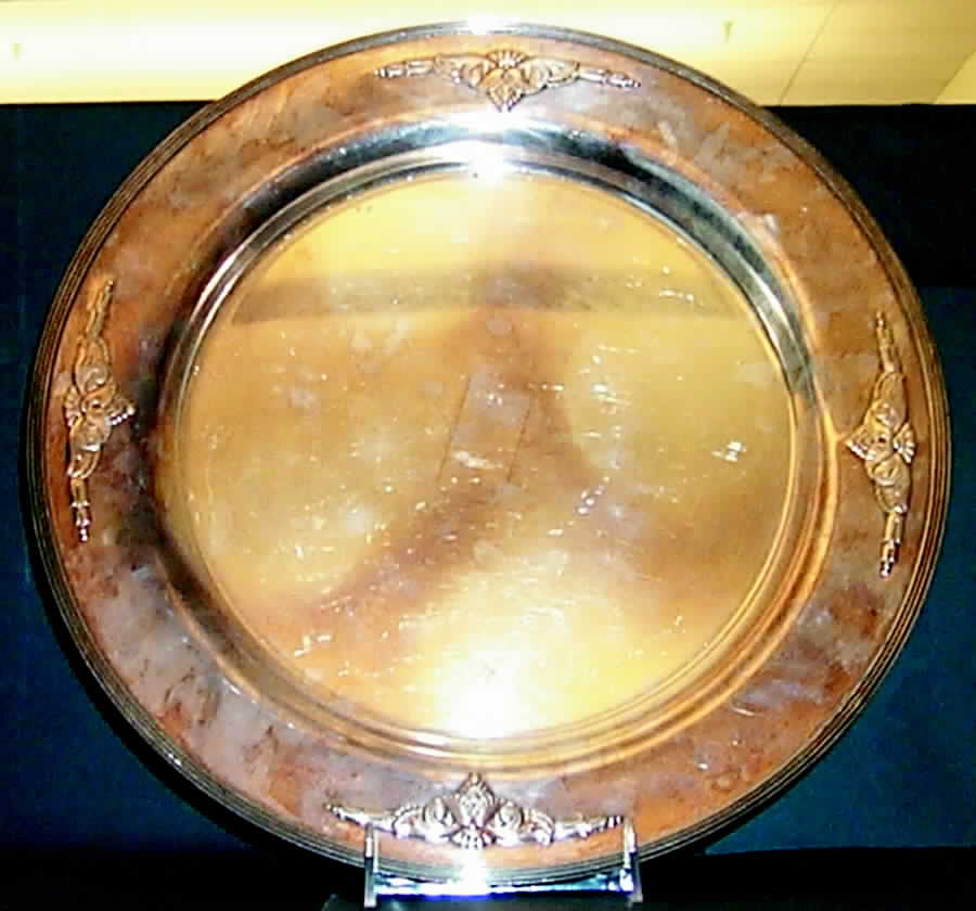 Guild-Cadence (Silverplate, Hollowware) Medium Round Silverplate Tray by International Silver-1