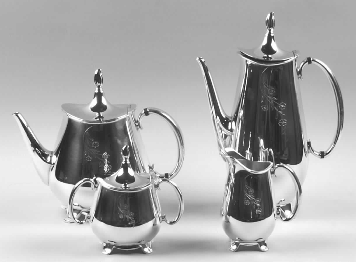 Springtime (Silverplate, Hollowware) (3 Pc) Coffee Set (PCP,PCR,PSU) by International Silver-1